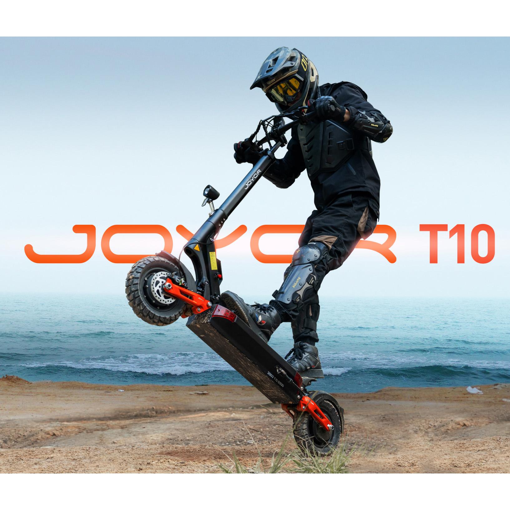 JOYOR T10 Outdoor Riding Electric Scooter 1000W Dual Motor 60V18Ah Battery 10 Inch Off-Road Tires Multi Terrain EScooter