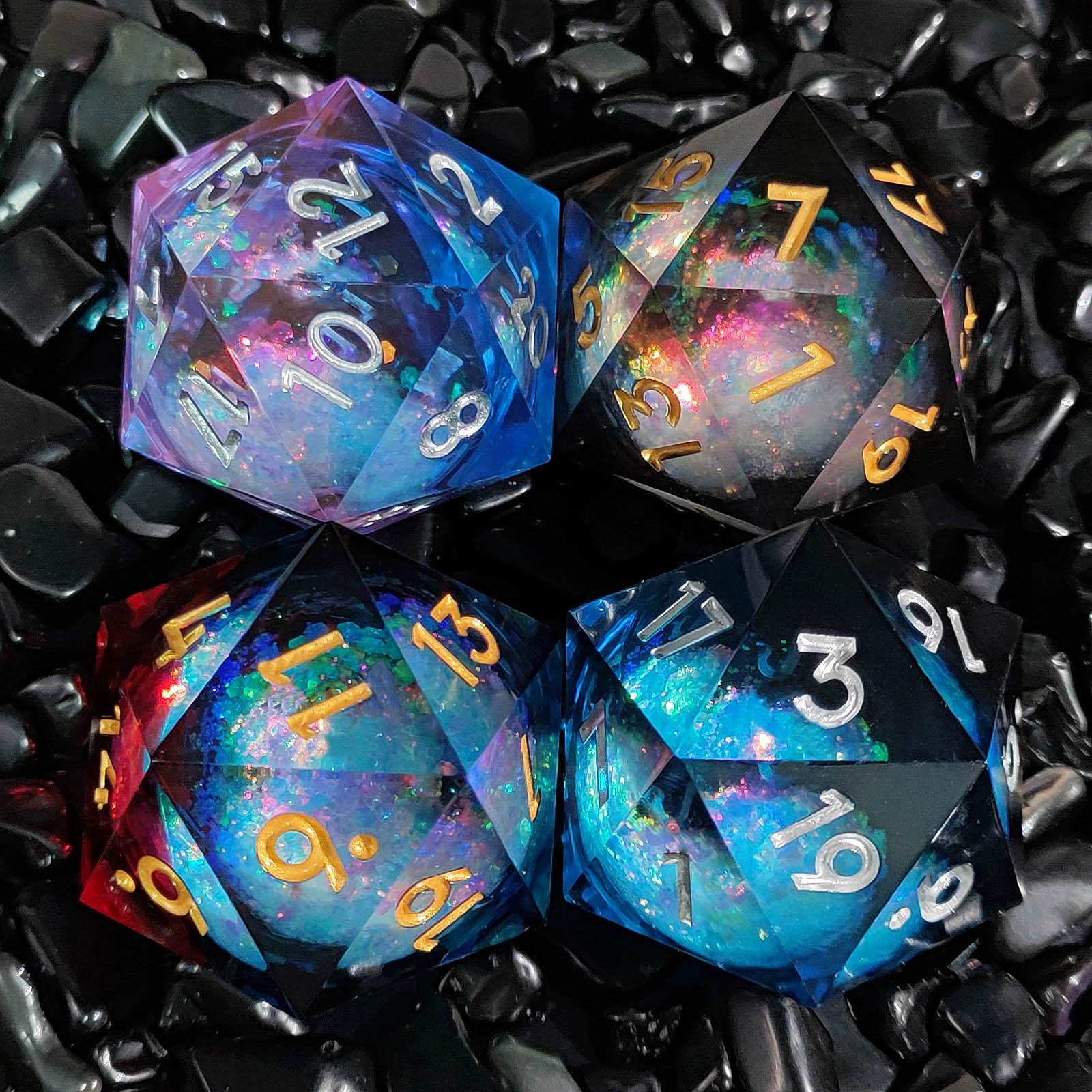 20 Side Resin Dice 35mm Liquid Core DND TRPG COC D20 Table Board Game Toy