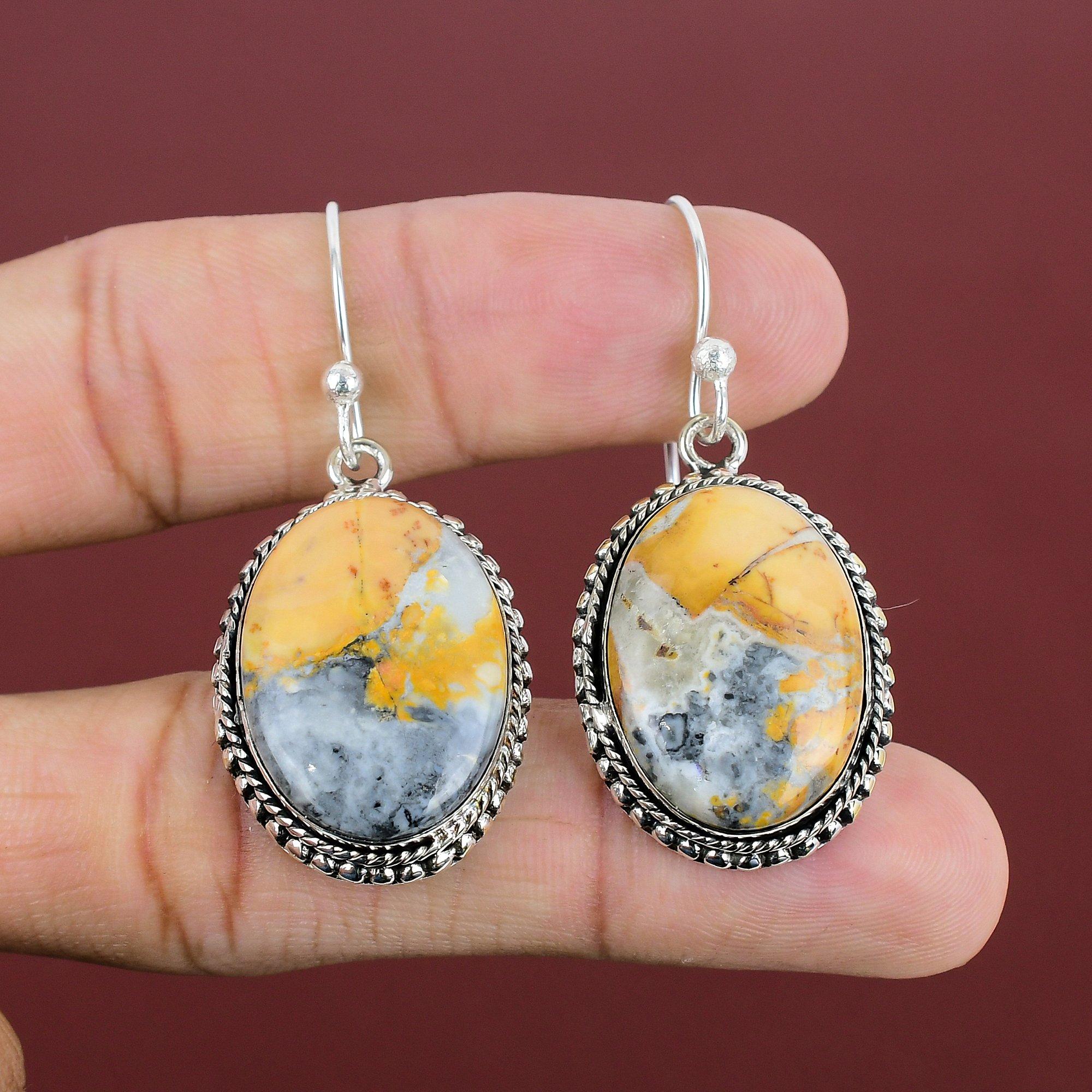 Maligano Jasper Earring Vintage Earrings Awesome Gemstone Jewelry 925 Sterling Silver Earring Handmade Earring Silver Jewelry Gifts For Mom
