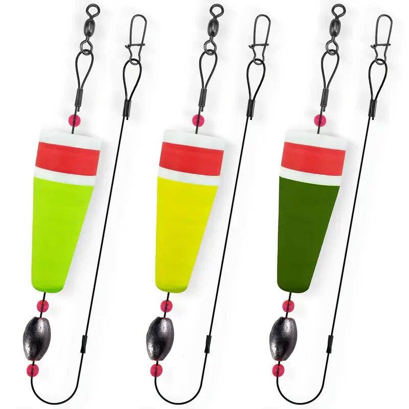 3pcs Thickened Eye-catching Fish Float Sea Fishing Plastic Fishing Bobbers