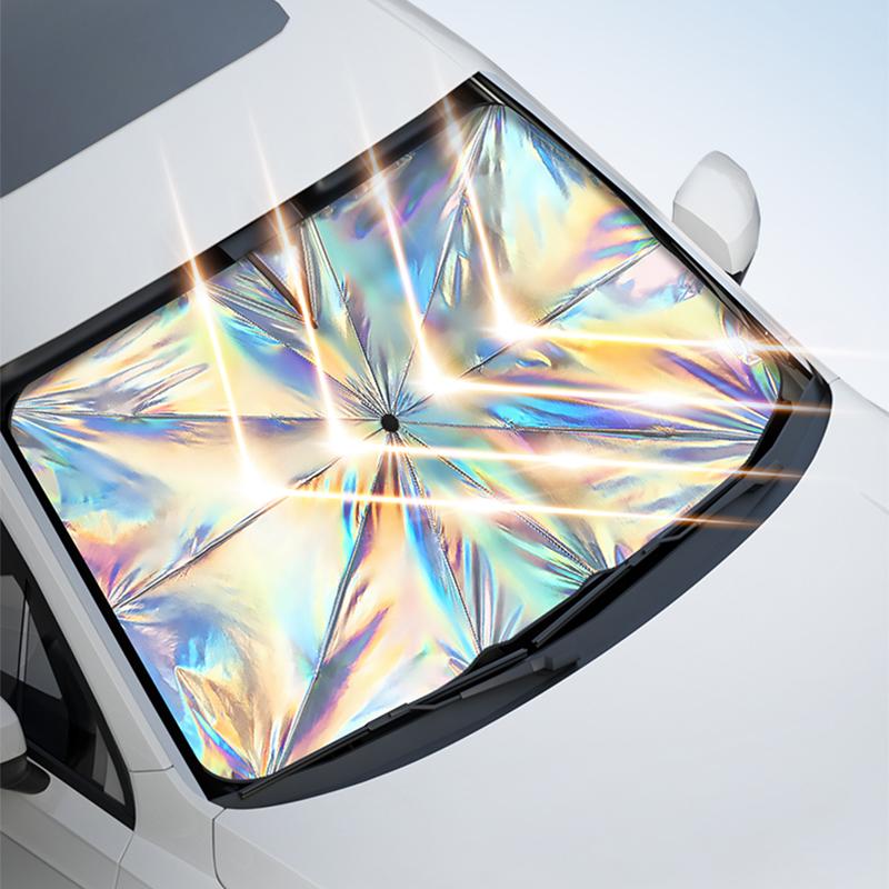 SEAMETAL Car Sunshade Windshield Umbrella Front Sun Shade Parasol Foldable Summer Protection Car Seat Heat Insulation Car Accessories