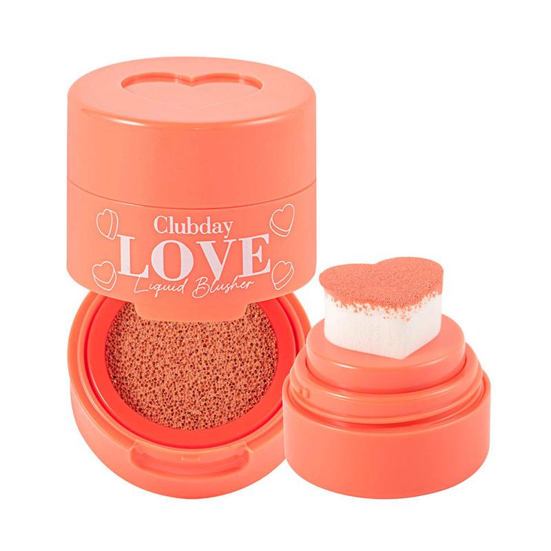 Cheek Heart Air Cushion Seal Blush Contour Natural Three-dimensional Nude Velvet Blush Waterproof Contouring