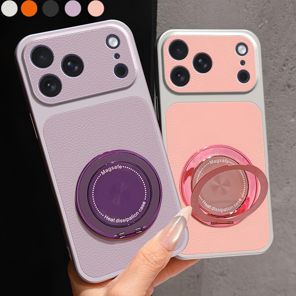Phone Case For VIVO S60 S50 S30 Pro Mini S20 S19 S18 S18E S17 S17E S16 S16E 5G with MagSafe Ring Stand Cover