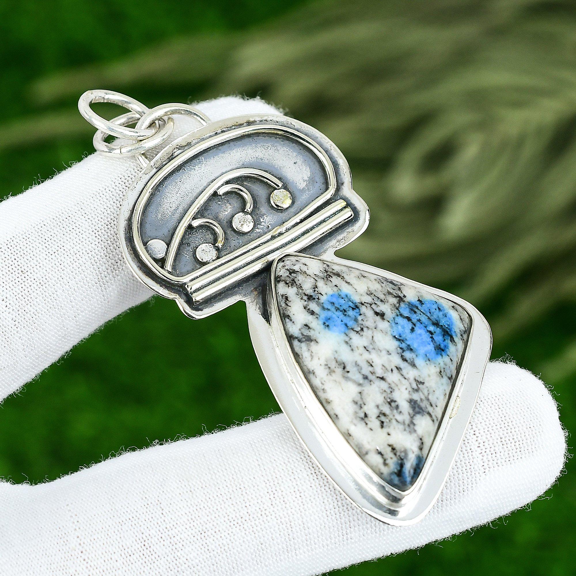 Friendship Day Sale 925 Silver K2 Jasper Stone Sister Wedding Artisan Pendant