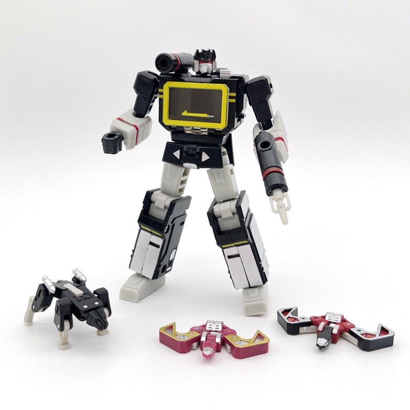 Black Soundwave Transformation Tape G1 Mini Pocket Action Figure Robot Toy Kids Gift