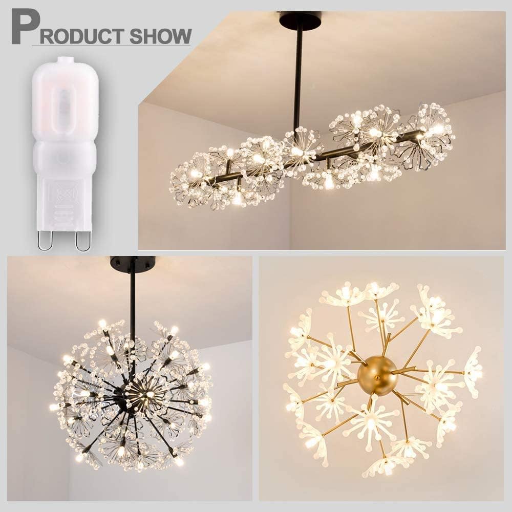 G9 LED Bulb 3W SMD2835 220V, Warm White / Cold White Non-dimmable, Flicker-Free for Crystal Chandelier, Direct Replace 30W Halogen Lamp Home Lighting