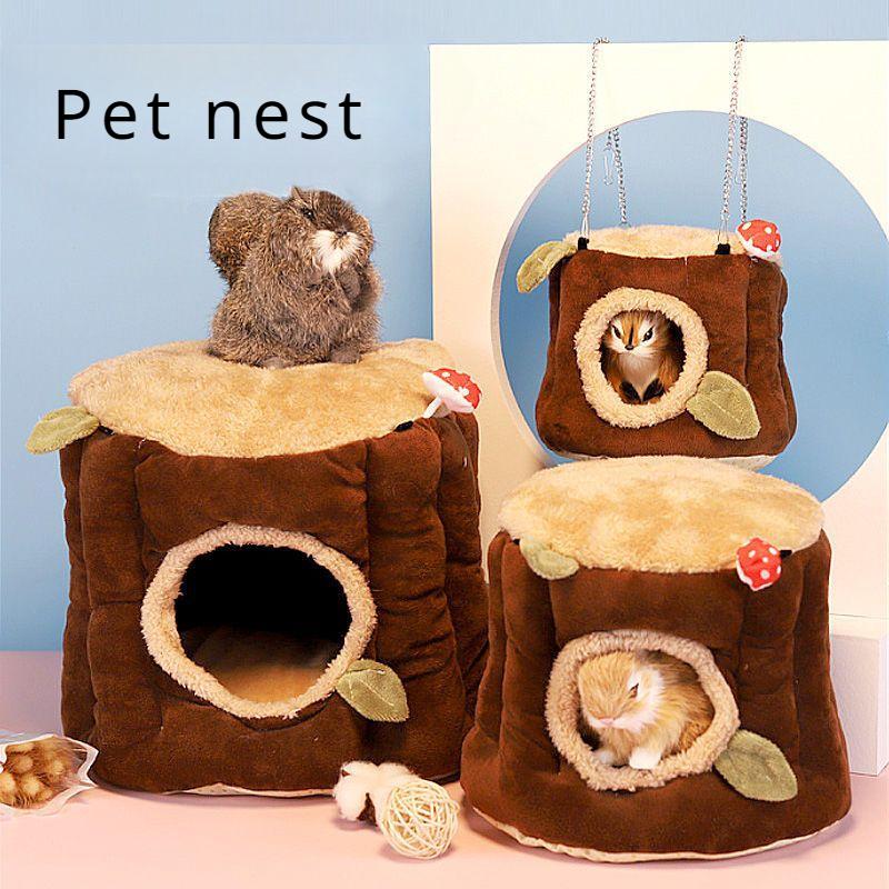 Rabbit Winter Warm Nest Djungarian Hamster Bird Parrot Shelter Nest Hedgehog Squirrel Guinea Pig Guinea Pig Totoro Honey Bag Cotton Pet Nest