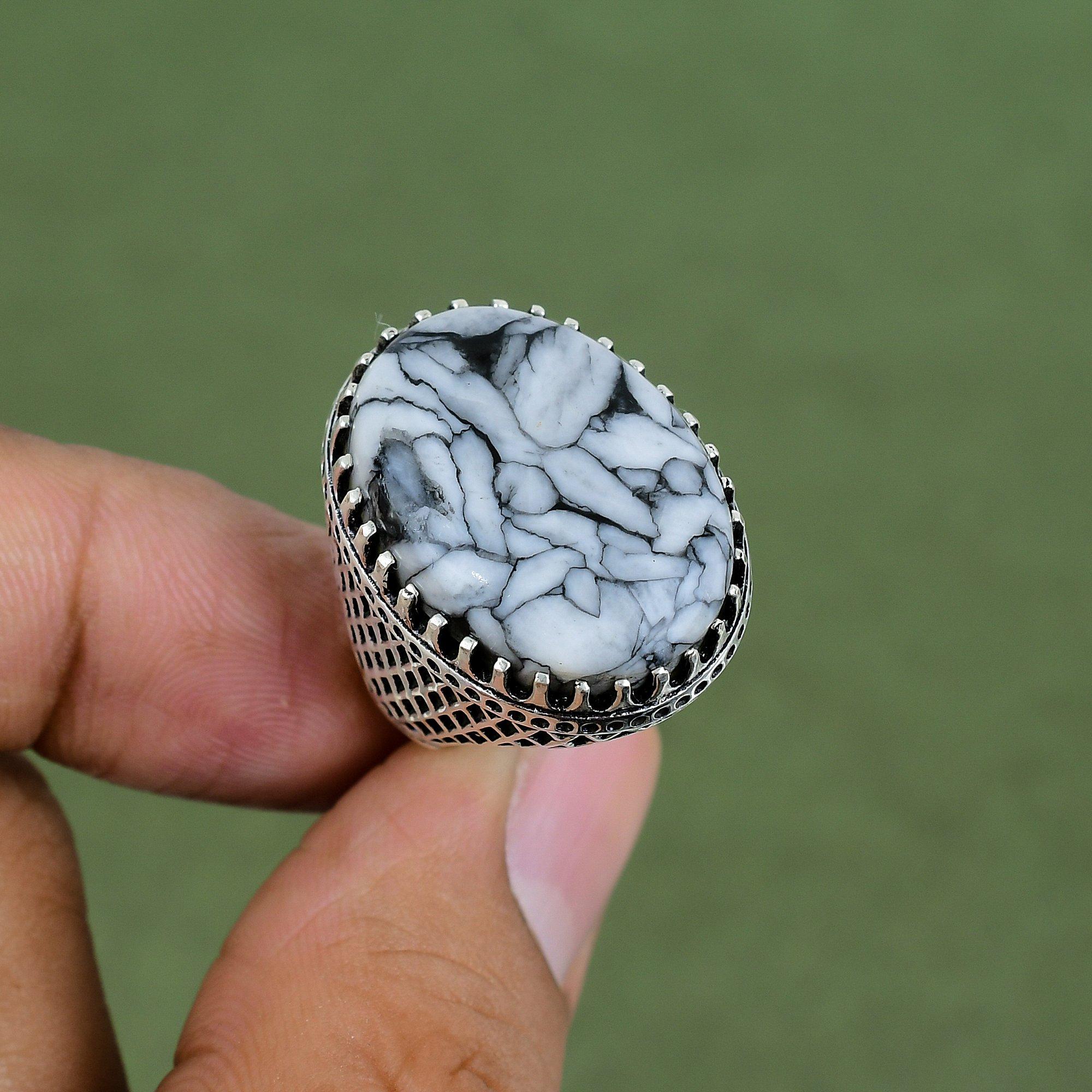 Pinolith Jasper Ring 925 Sterling Silver Ring Gemstone Ring Handmade Statement Ring Birthsone Jewelry Gifts For Women Available In Ring Size