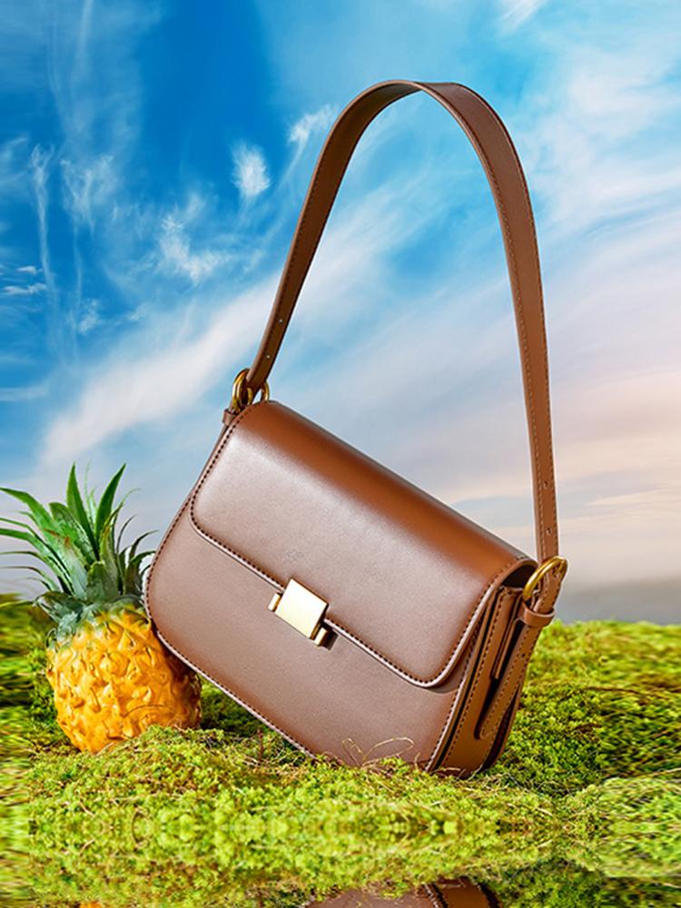 Zency Premium Design Armpit Bag Women's Genuine Leather Handbag 2024 Spring Summer