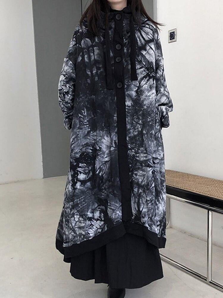 Xitao Vintage Print Trench Women WLD9013