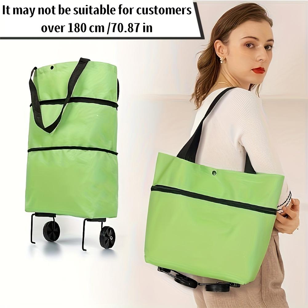 1pc Easy-Glide Wheeled Shopping Bag – Extra-Large, Foldable & Multipurpose – Versatile Carrier for Groceries & Goods On the Go