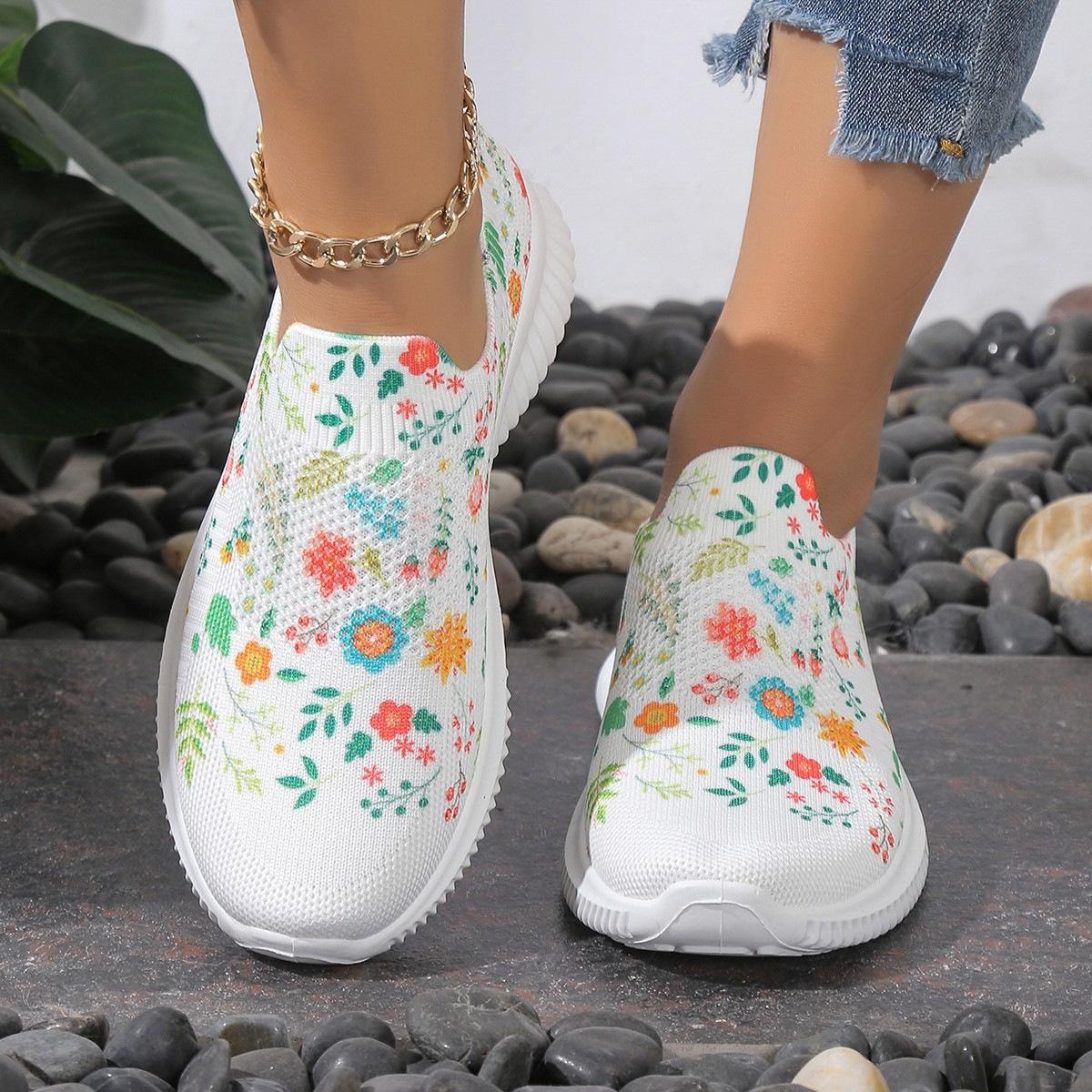 Chaussures pour femmes, Chaussures de sport, Chaussures tissées, Chaussures pour femmes, Grande taille, Chaussures à enfiler, Chaussures décontractées