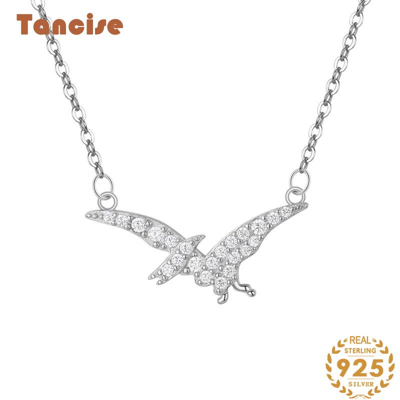 Tancise Намисто зі срібла 925 проби. Жіноча транскордонна мода, ланцюжок із підвіскою на шиї з птерозавром у формі тваринного ключиці.