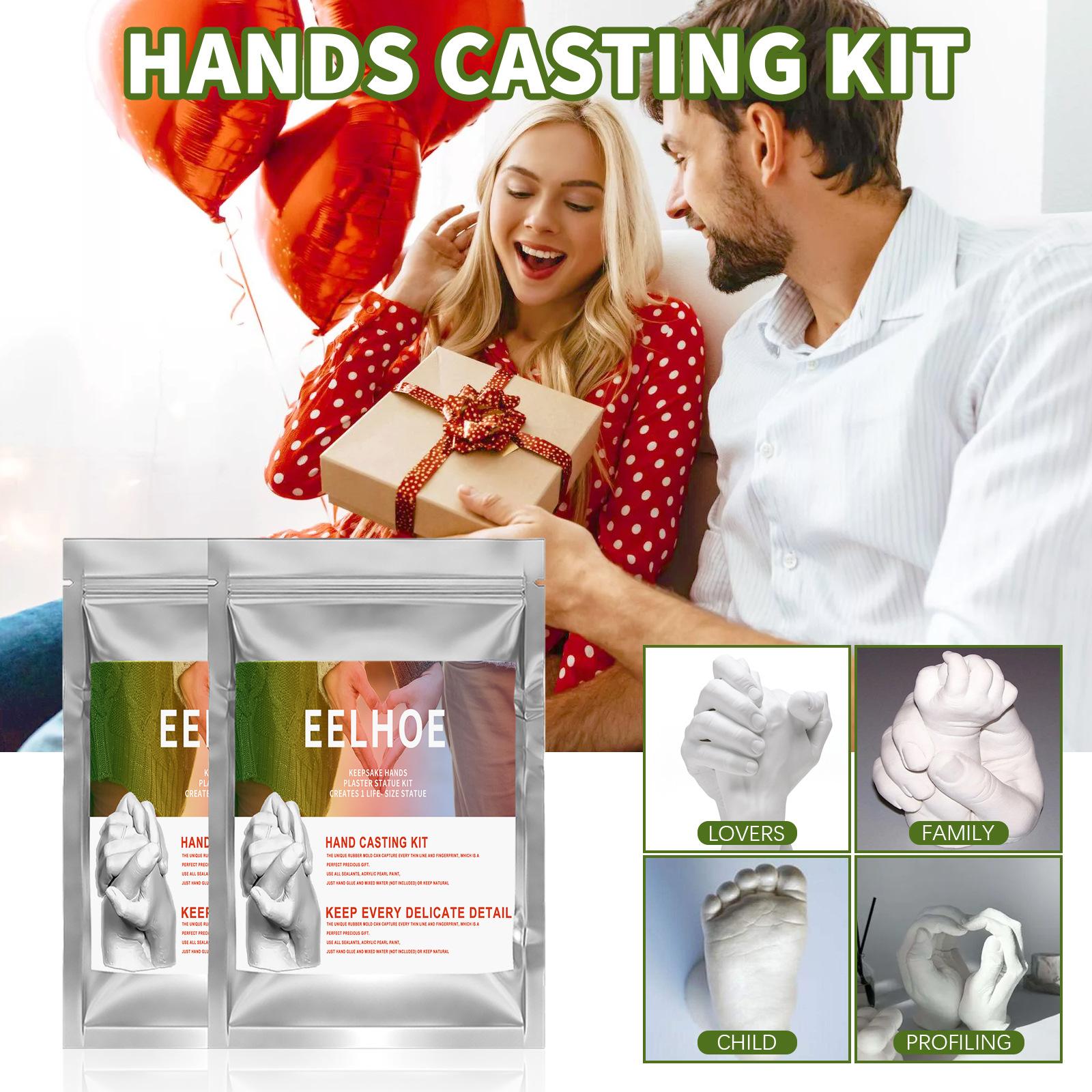 DIY Hand Mold Cloning Powder Model 3D Three-dimensional Gypsum Powder Baby Hands Feet Couple Souvenir Hand Mud Memorial Day Gift