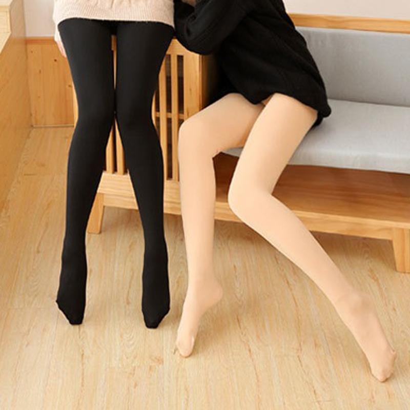 Dámské podzimní a zimní legíny plus sametové tělové punčochové kalhoty univerzální měkké hřejivé plná chodidla odkrytá chodidla punčochové kalhoty