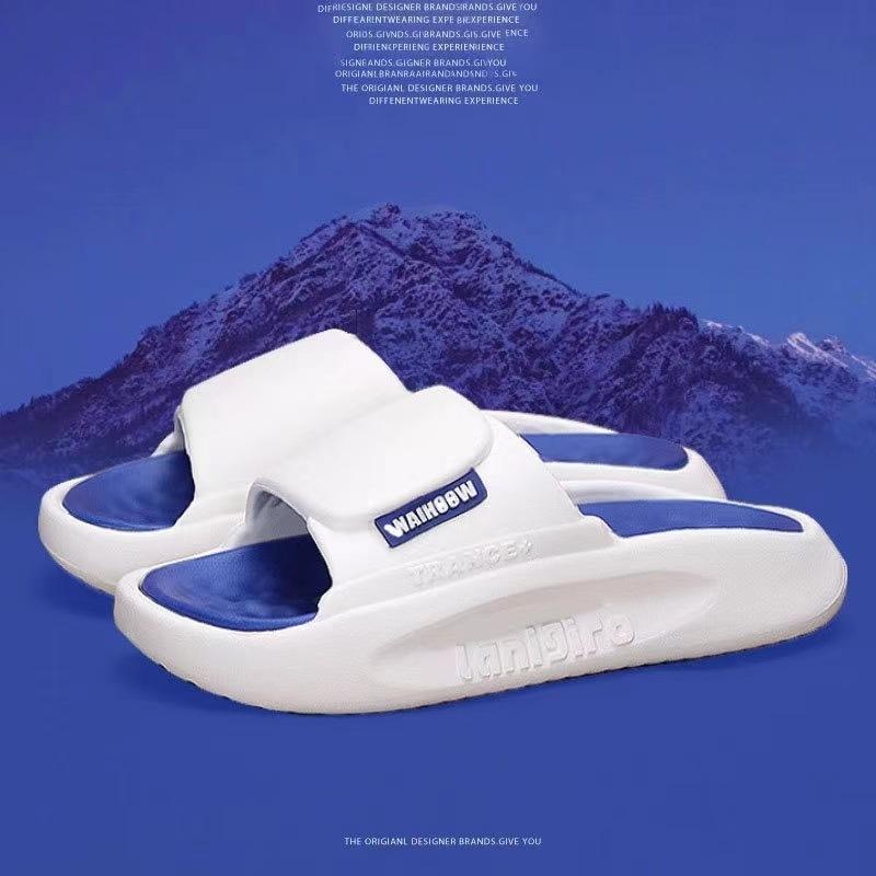 Thick Soled Sandals for Men, Anti Slip Home Slippers for Couples, Beach Outdoor Slippers for Men
