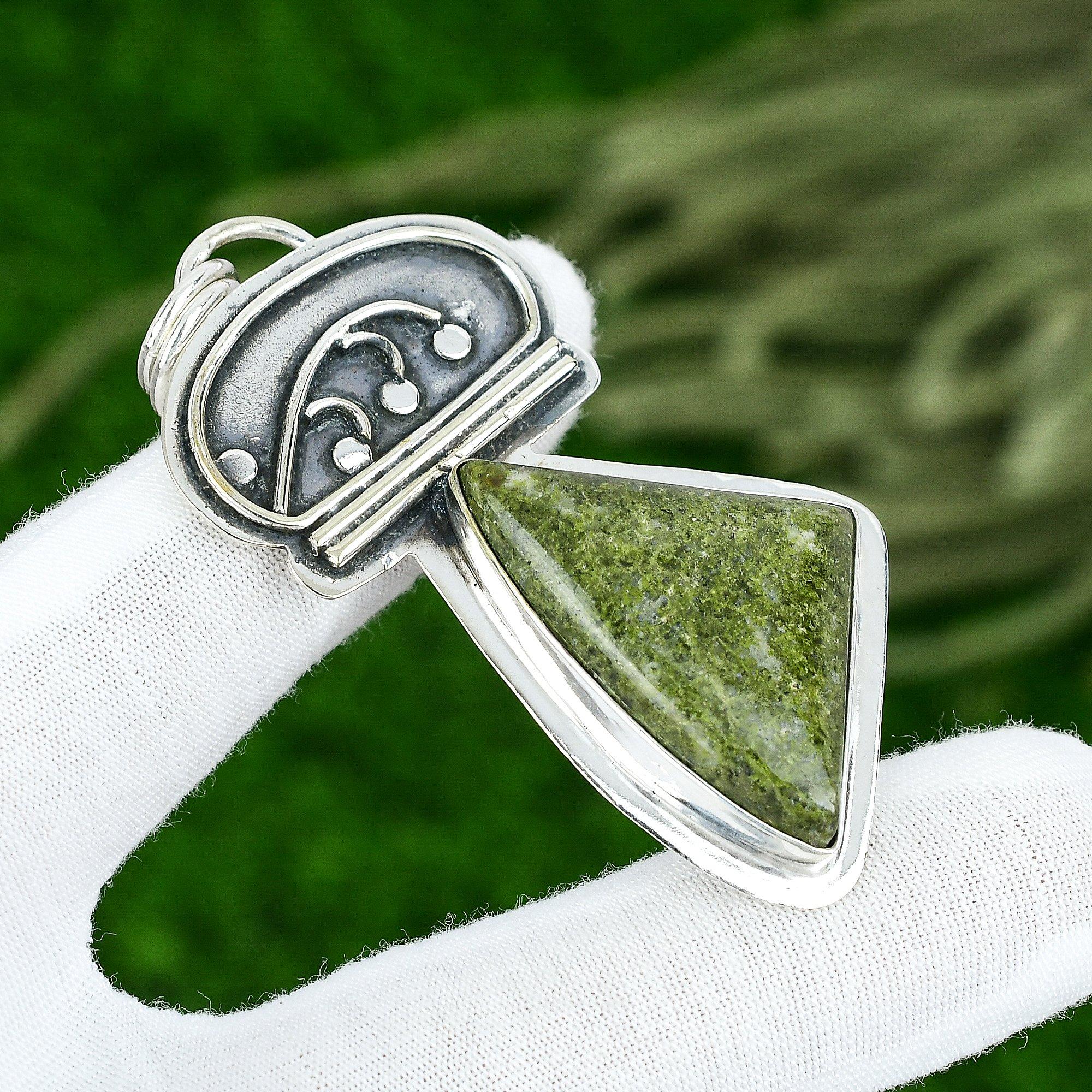 Schwestern-Tag Sale Trillion Gogunjula Stein Sterlingsilber Lünettenanhänger Schmuck