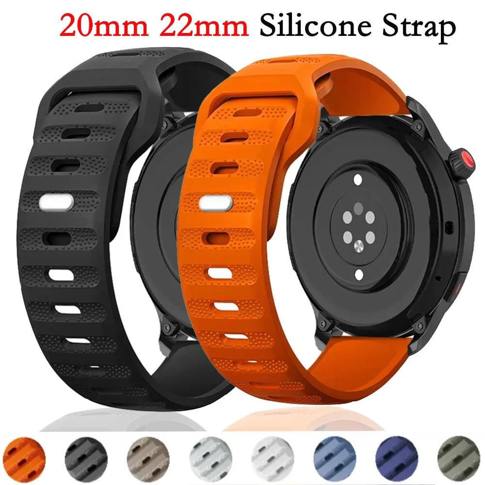 20mm 22mm Klokkereim For Samsung Galaxy Watch 7/classic 8/6/5/4 Pro/3/active 2/46 Silikonarmbånd huawei watch GT5 4 3 pro reim