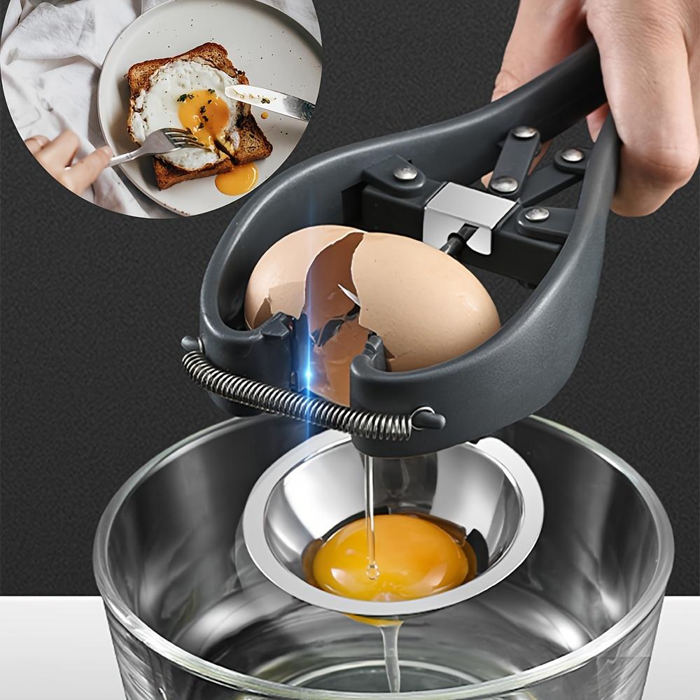 1PCS Stainless Steel Eggshell Opener Scissor Cracker Egg Yolk White Separator 2-in-1 Eggshell Breaker Cutter Egg Cracker Separator