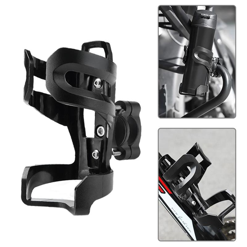 SEAMETAL Motorcycle Bicycle Water Cup Holder Universal Handlebar Bottle Holder Adjustable Bottle Cage Kettle Holder for MTB Road Bike
