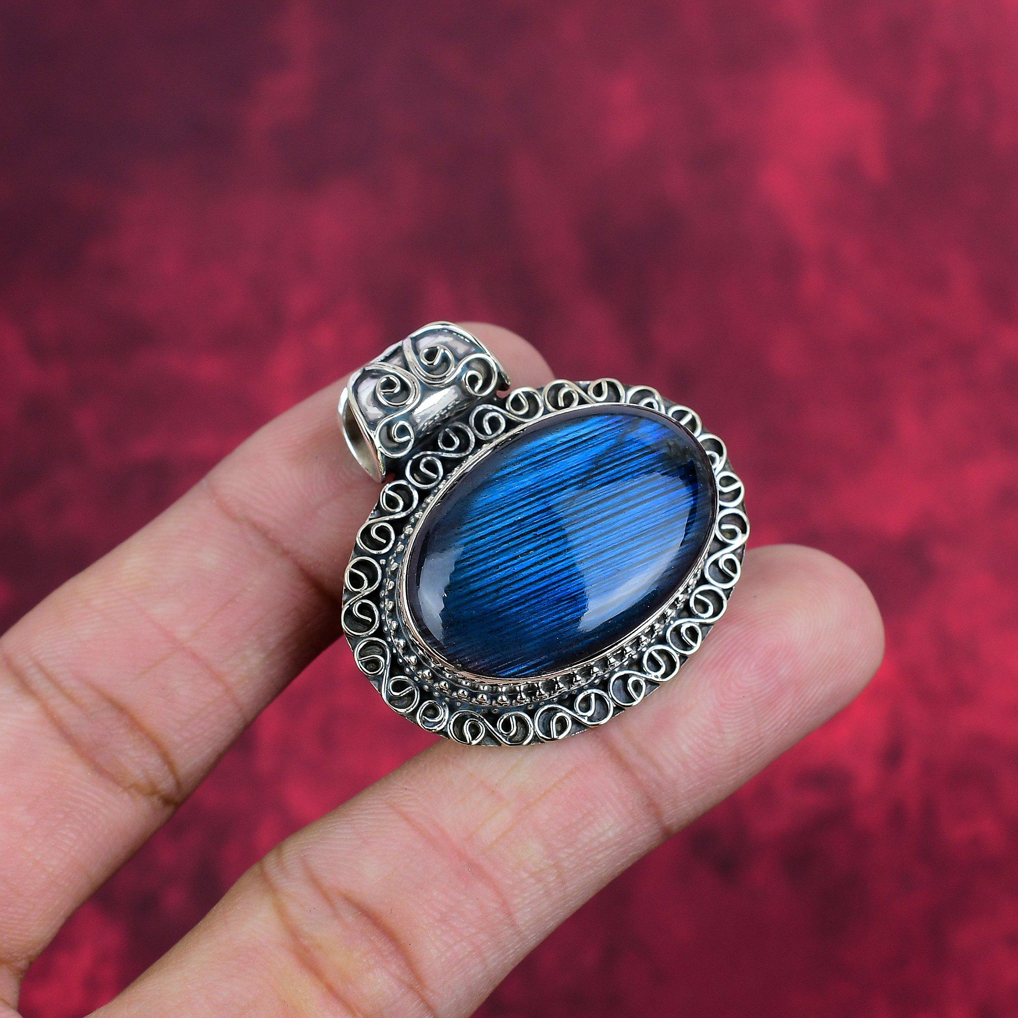 Labradorite Pendant, 925 Sterling Silver Pendant Jewelry, Handmade Pendant Gemstone Jewelry For Memorial Day