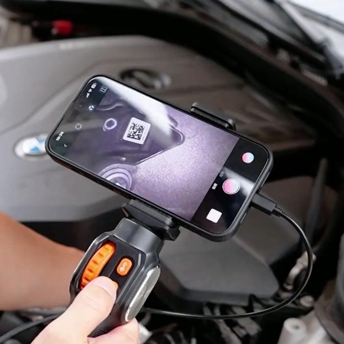 360 Degree Rotating Endoscope for Car Maintenance, Observing Carbon Deposits In Cylinders, High-temperature Resistant High-definition Camera
