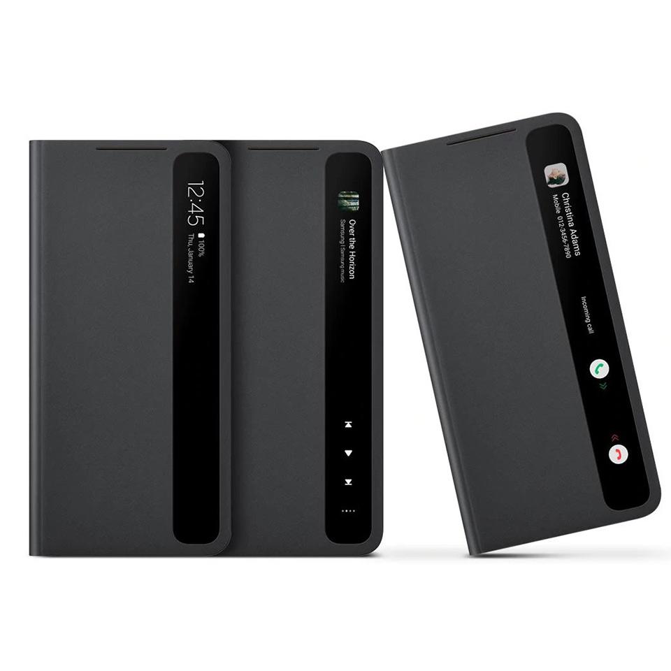 Samsung Originalt Smart View-telefondeksel til Samsung Galaxy S21 Ultra 5G Smart View Flip-deksel Intelligent telefondeksel