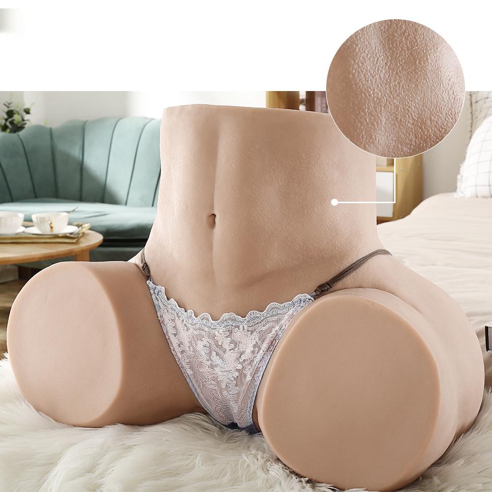 27KG Realistic Hip Masturbator for Men - 2 Hole Design (Deep Vagina & Tight Anal) with 3D Lifelike Pussy and Ass&Ultra-Realistic Sex Doll Hip