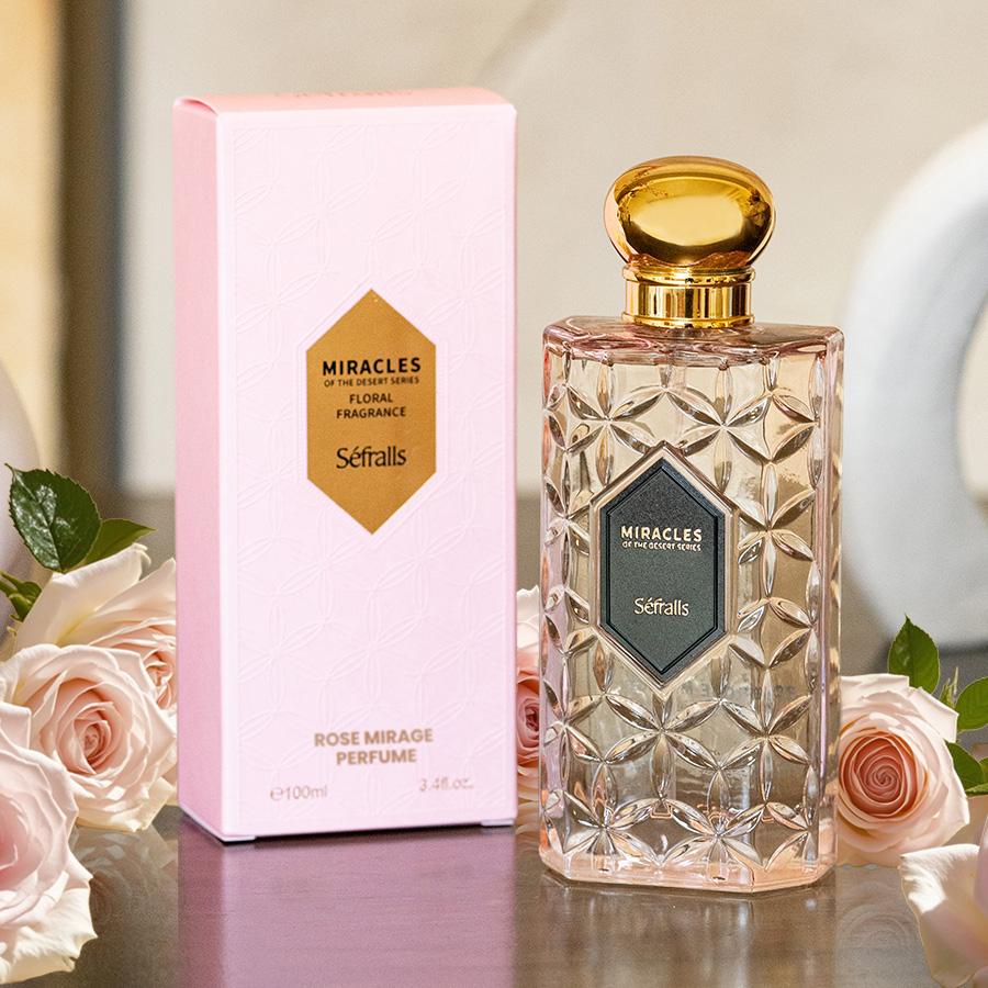 Séfralls ROSE MIRAGE PROFUMO FRAGRANZA FLOREALE 100ml/3.4fl.oz Fragranza fresca ed elegante, squisita e lussuosa, di lunga durata,