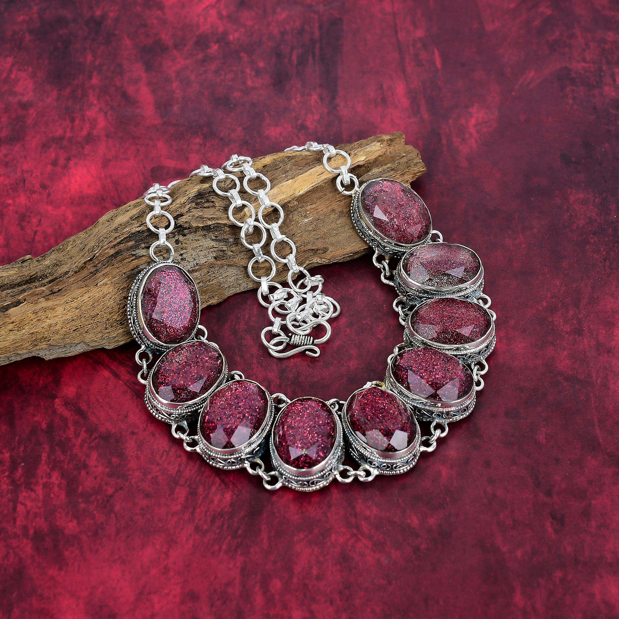 Colier cu opal triplet roz, bijuterii cu pietre prețioase din argint solid 925, colier lucrat manual, pentru Ziua Recunoștinței