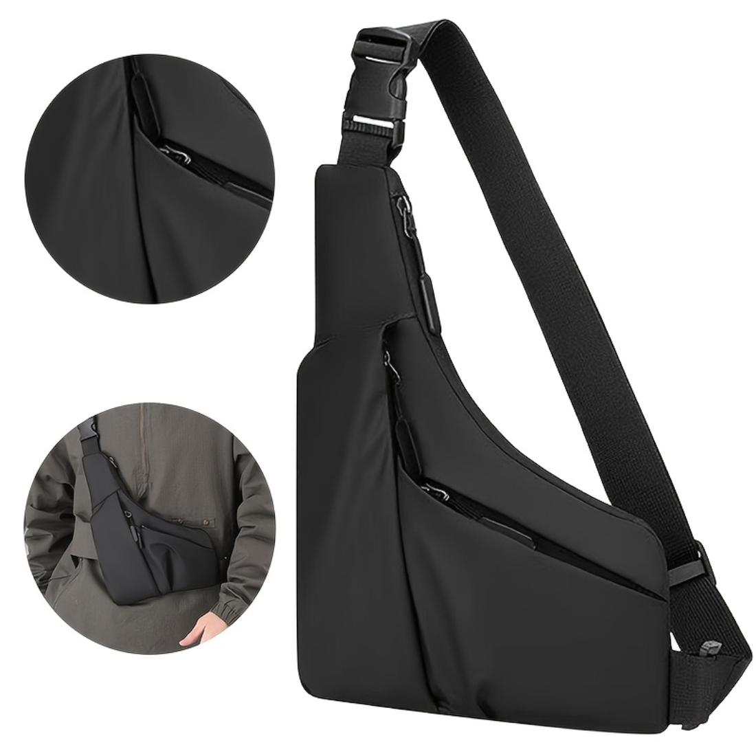 Leichte Mehrzweck-Hüfttasche, Umwandelbar zu Brust-Crossbody-Schulterrucksack, Lässige Kleine Sport-Bauchtasche für den täglichen Gebrauch, Reißverschlussrichtung zufällig