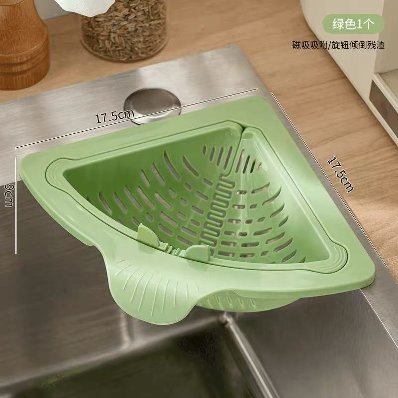 Creative Kitchen Triangular Sink Strainer Basket Multifunctional Drainage Bowl Food Waste Collector Household Accessories