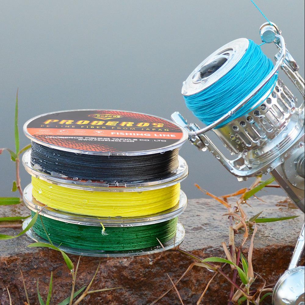 8-part 300 meter Dalima PE fishing line, 3-color PE line