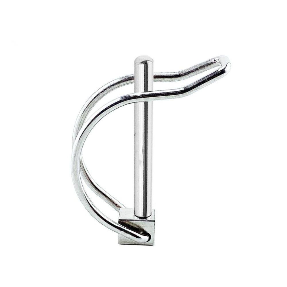 2 Pcs Stainless Steel 316 Quick Lock Release Pin, Coupler Safety Pin, Trailer Towing Bicycle Stroller Cargo Boat Stage Leg Hitch Hook Clip