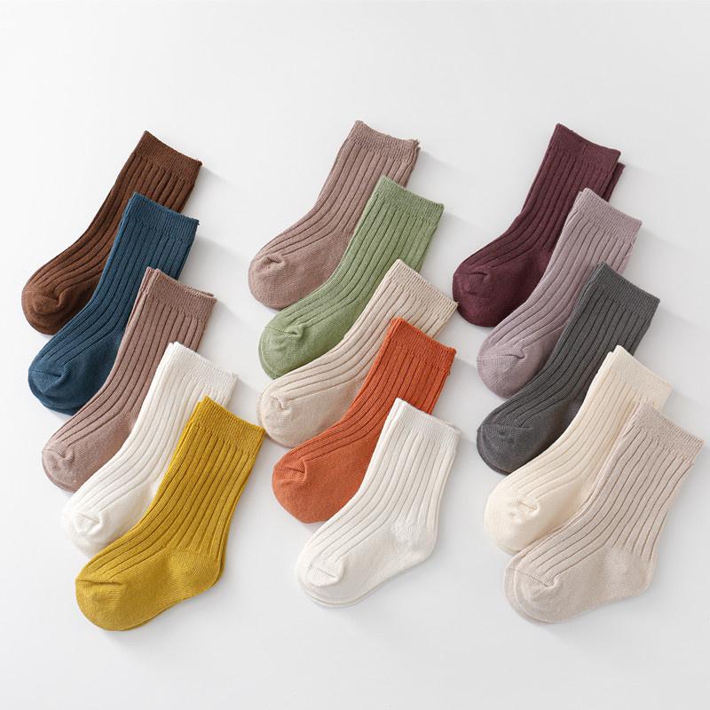 0-5Years 5 Paare/los Baby Mädchen Jungen Socken Baumwolle Weiche kinder Socken Koreanischen Stil Socken Für Mädchen Jungen Frühling Herbst