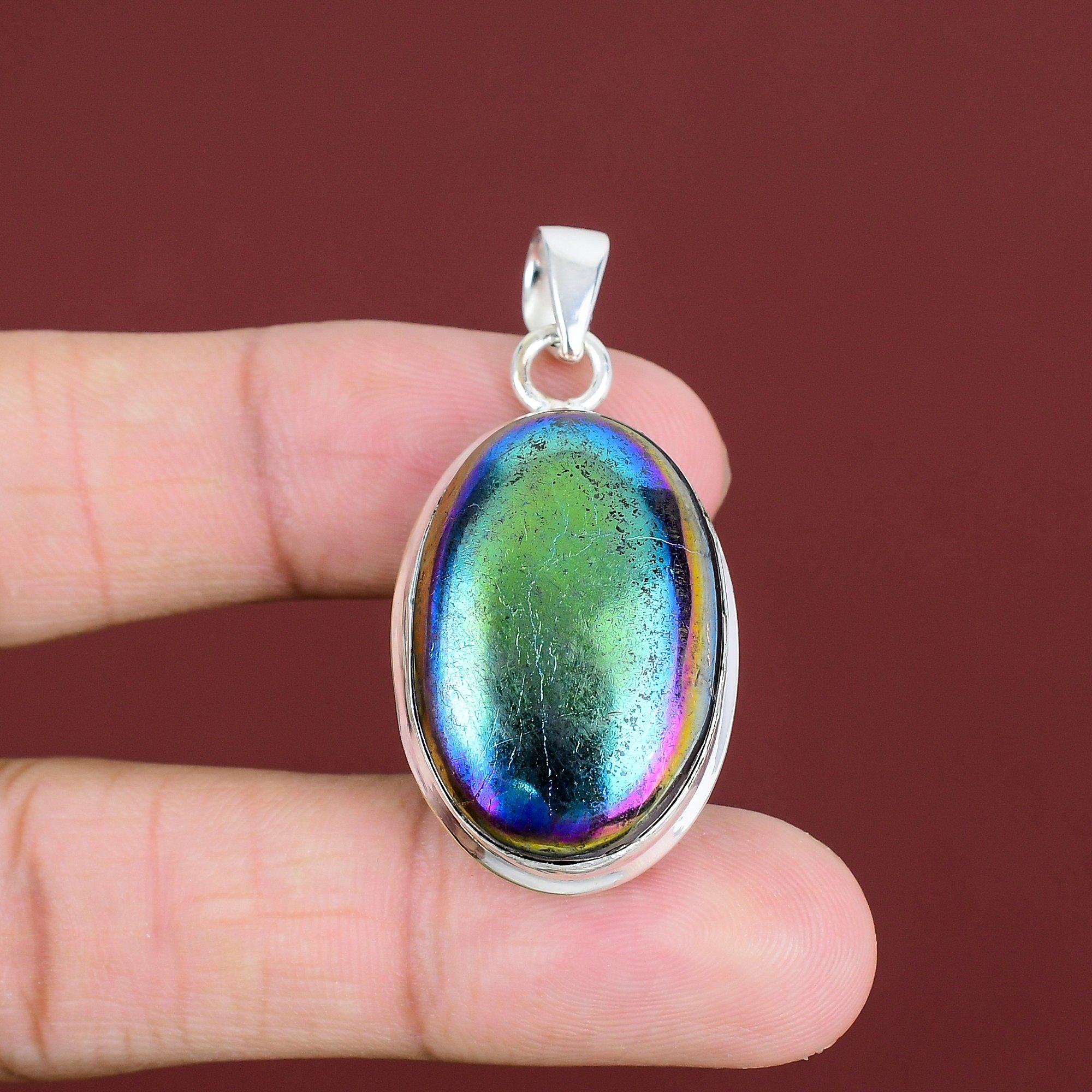 Mystic Fire Labradorite Pendant Gemstone Handmade Jewelry 925 Sterling Silver Pendant Unique Design Pendant Silver Jewelry Engagement Gifts