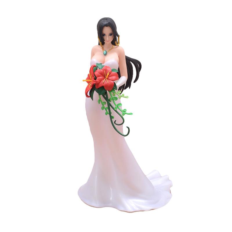 23cm Boa Hancock Wedding Dress Girl Anime Figure Toy Model Statue Collection Desktop Decoration Ornament Gift