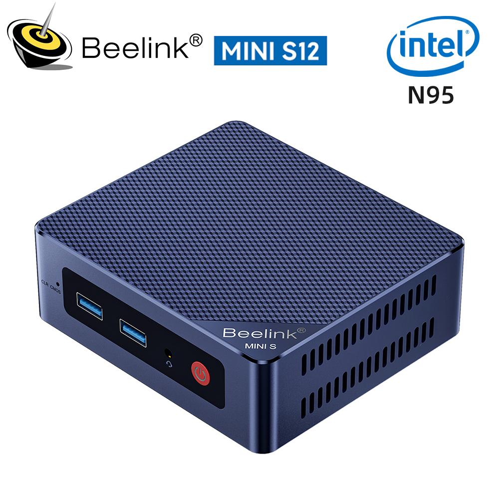 Beelink Min S12 N95 Mini PC Win11 Pro Support Wifi5 1000M LAN Desktop Mini Computer
