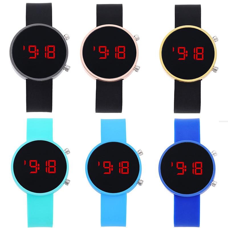 LED Unisex digitální náramkové hodinky Neformální sportovní hodinky pro muže Dámské dekorativní hodinky