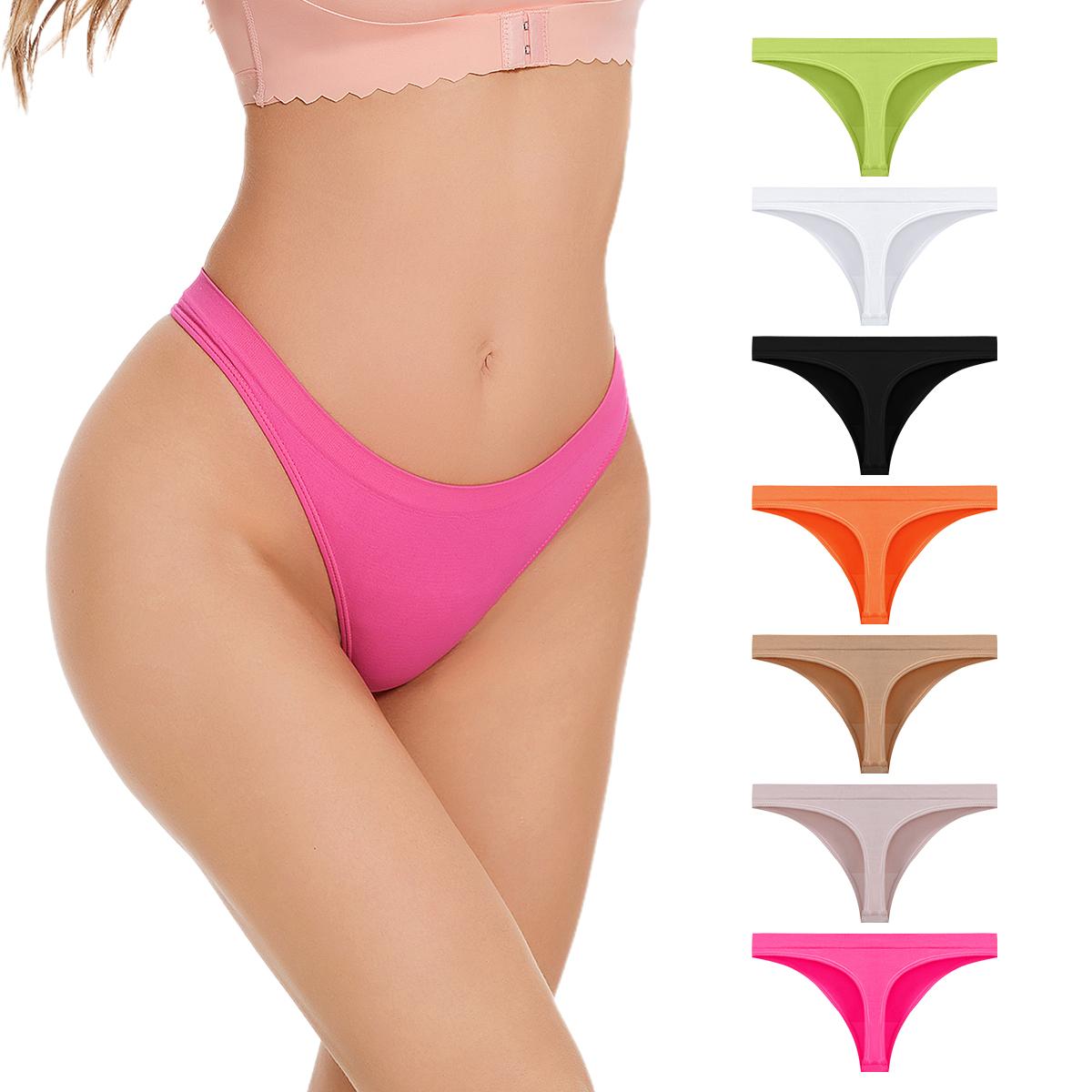 Sexy kalhotky s nízkým pasem, tanga s nízkým pasem, bezešvé dámské spodní prádlo s T střihem #JS001