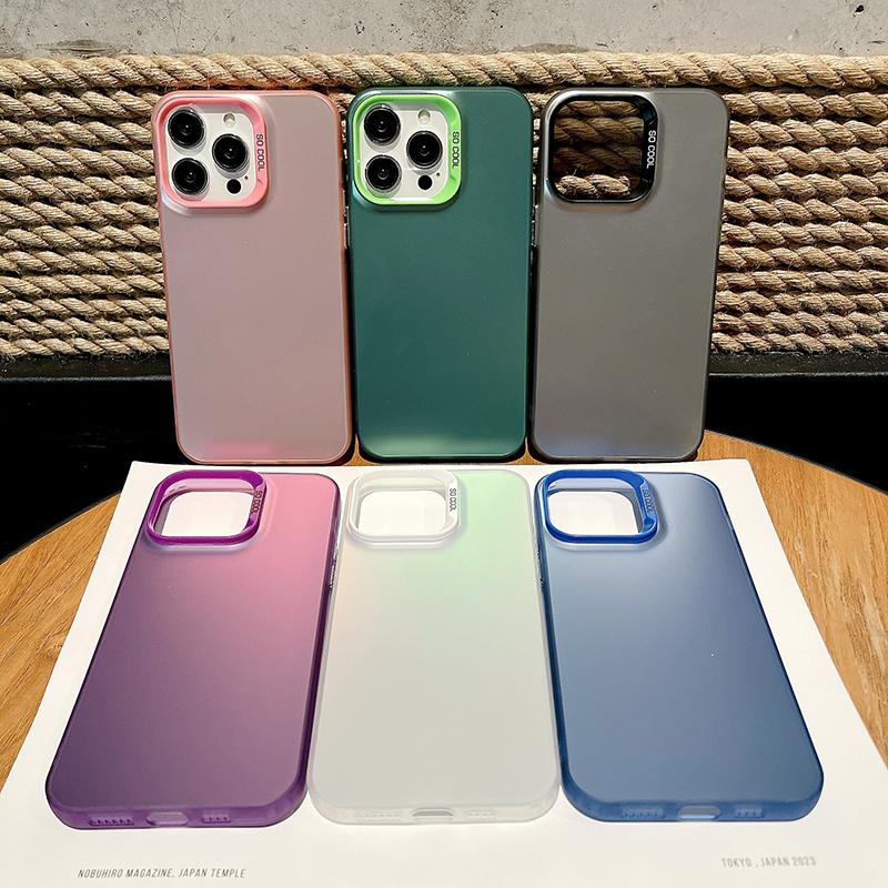 Fashion Colorful Sliver Double Sided Phone Shell Soft Edge Hard Case Full Cover Shockproof Phone Casing for Samsung