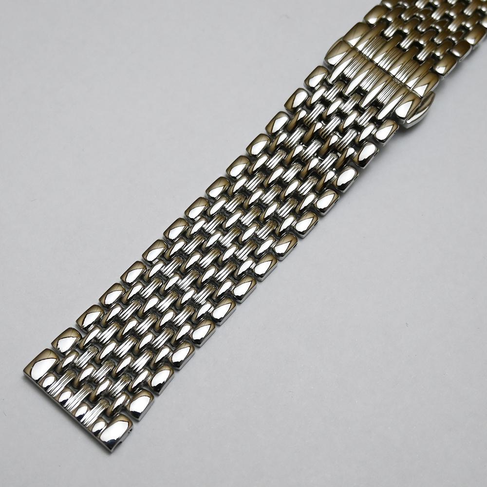 Cinturino per orologio in acciaio inossidabile 18mm 20mm 22mm Bracciale in metallo di ricambio di lusso per uomo in oro lucido argento