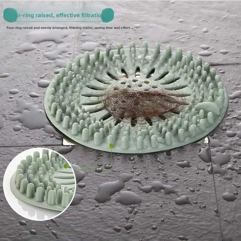 1PCS Sewer Filter Hair Floor Drain Bathroom Anti Hair Kitchen Toilet Bathroom Cover Magic Tool Sink Anti Clogging