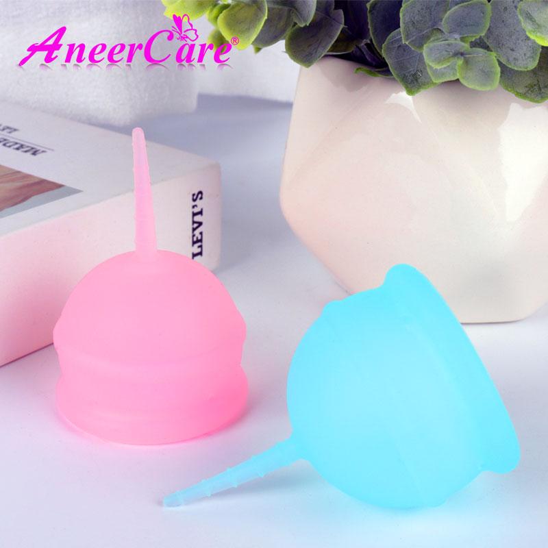 Period Cup Medical Silicone Feminine Hygiene Product Vaginal Vagina Reusable Menstrual Sterilizer Plastic Folding Cups Women's(007)