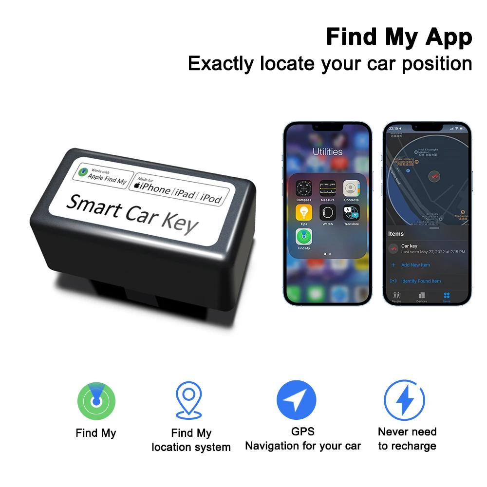 Mini OBD GPS lokátor pro sledování auta Najít moje Apple Oficiální APP Monitor Zařízení pro vyhledávání proti ztrátě Globální pozice