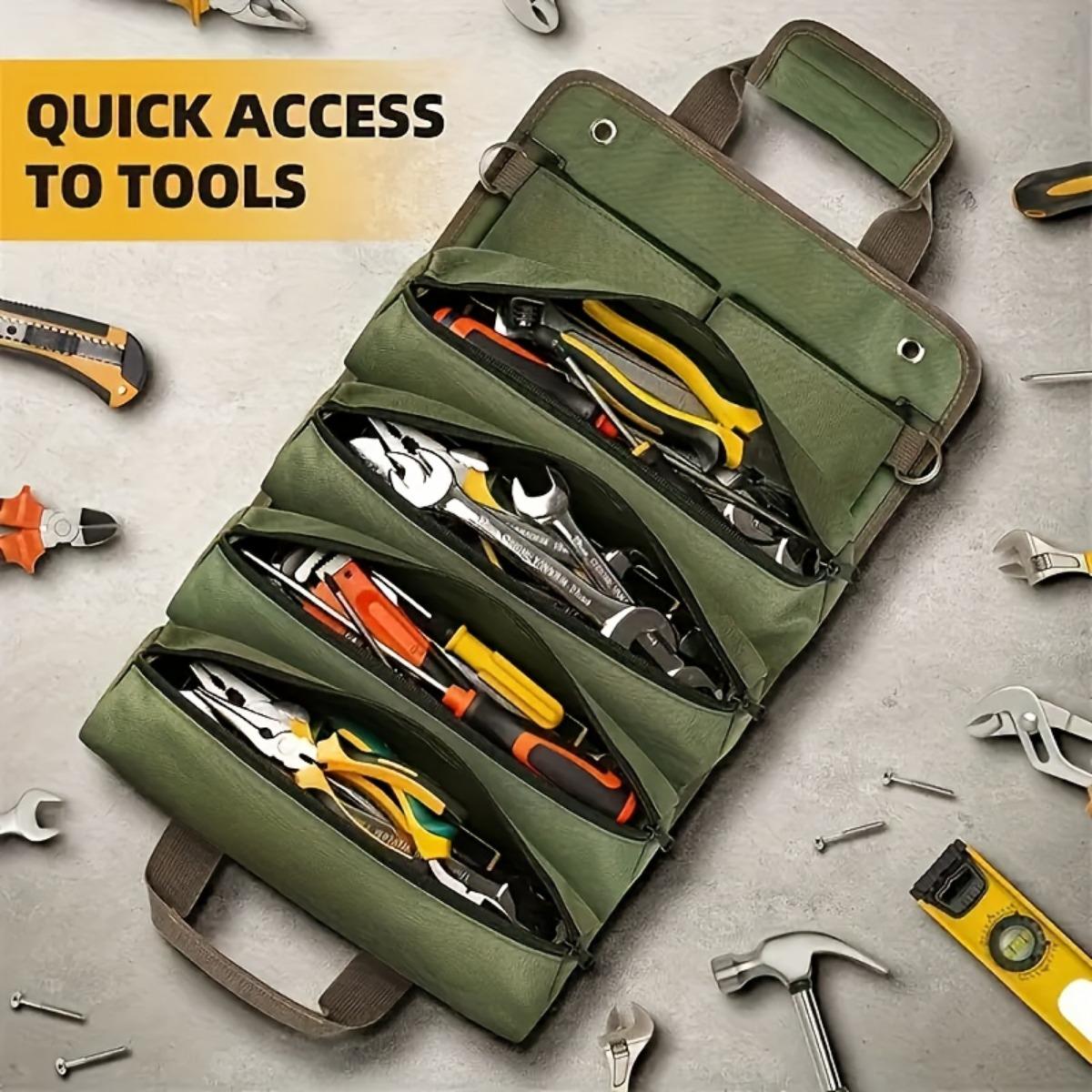 1pc Super Reel Tool Kit, Multi-Purpose Reel Tool Kit Multi-Purpose Reel Tool Bag for Mechanics, Electricians, Carpenters, and Automotive Tools
