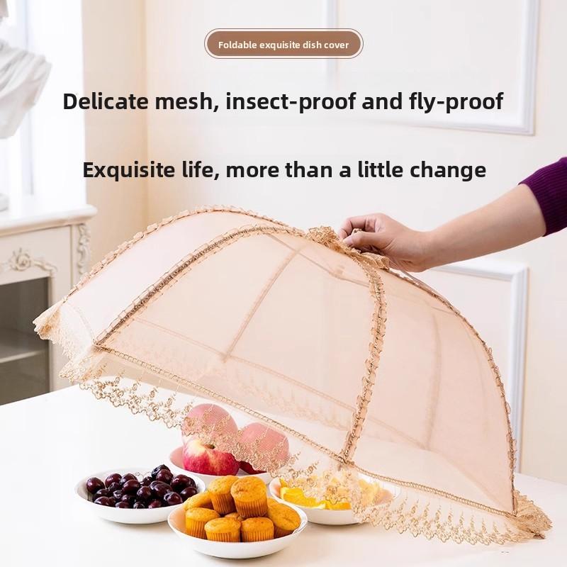 Multifunctional Household Kitchen Lace Vegetable Cover Food Cover Vegetable Cover Folding Dining Table Vegetable Cover Mesh Vegetable Cover