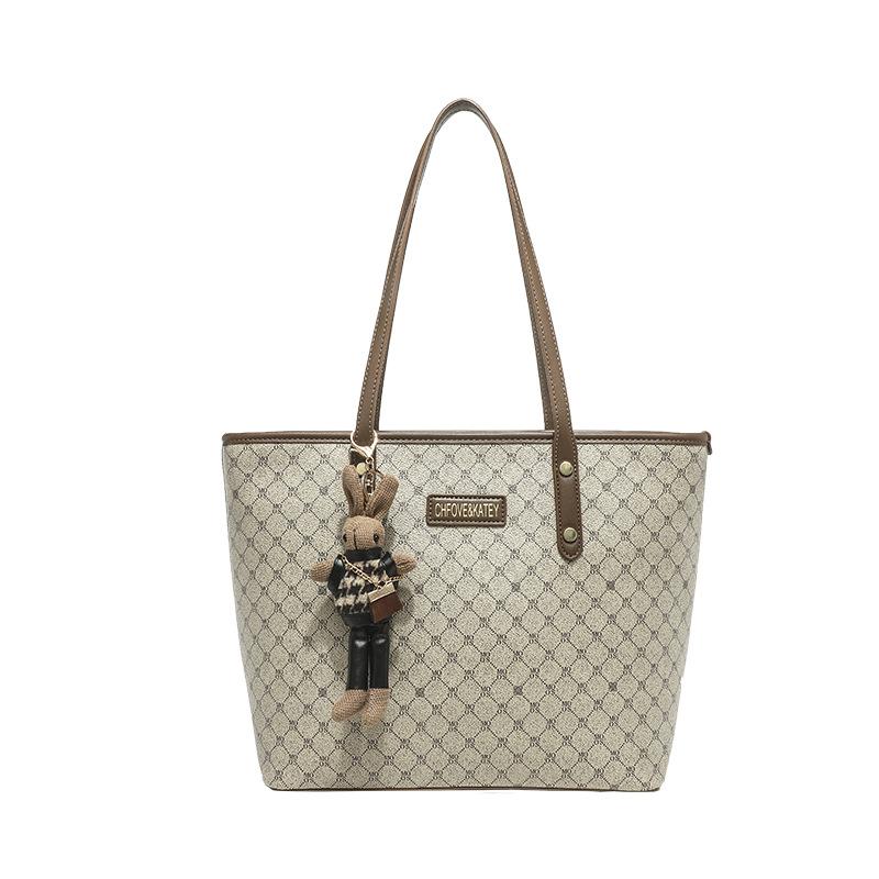 Printed Alphabet Shopping Simple Tote Bag Large Capacity Mommy Bag Commuter Underarm Bag