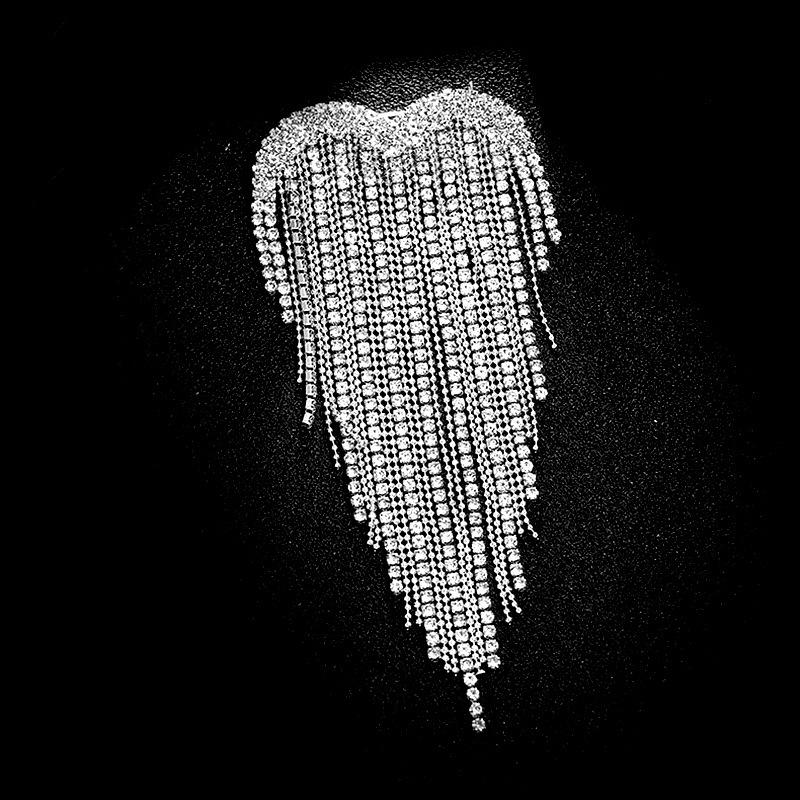 Temperament Tassel Brooch Female Heart Corsage Celebrity Pin Atmospheric Cardigan Button Pin Coat Accessories