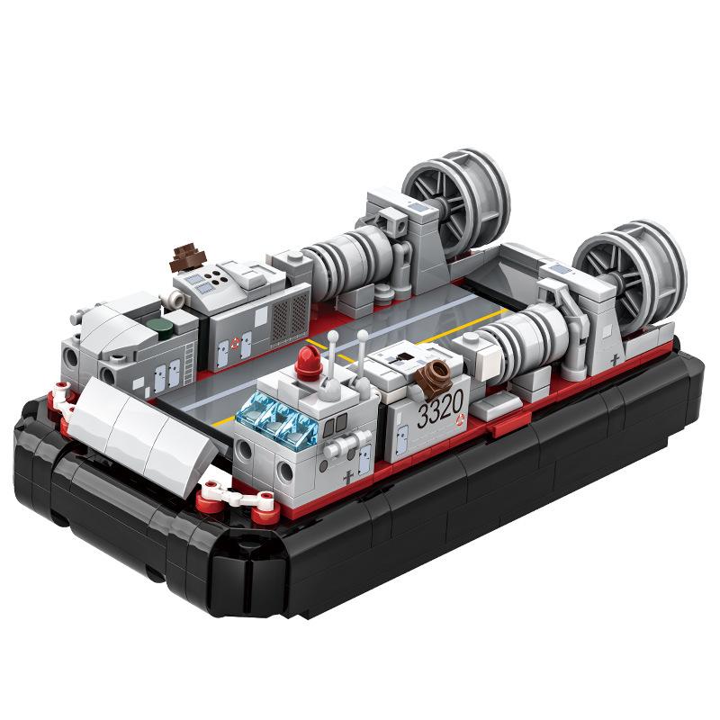 Wange Military Armored Type-726 LCAC Hovercraft Model Building Block Toy Compatible with Bricks Children's Birthday Gift No.3525